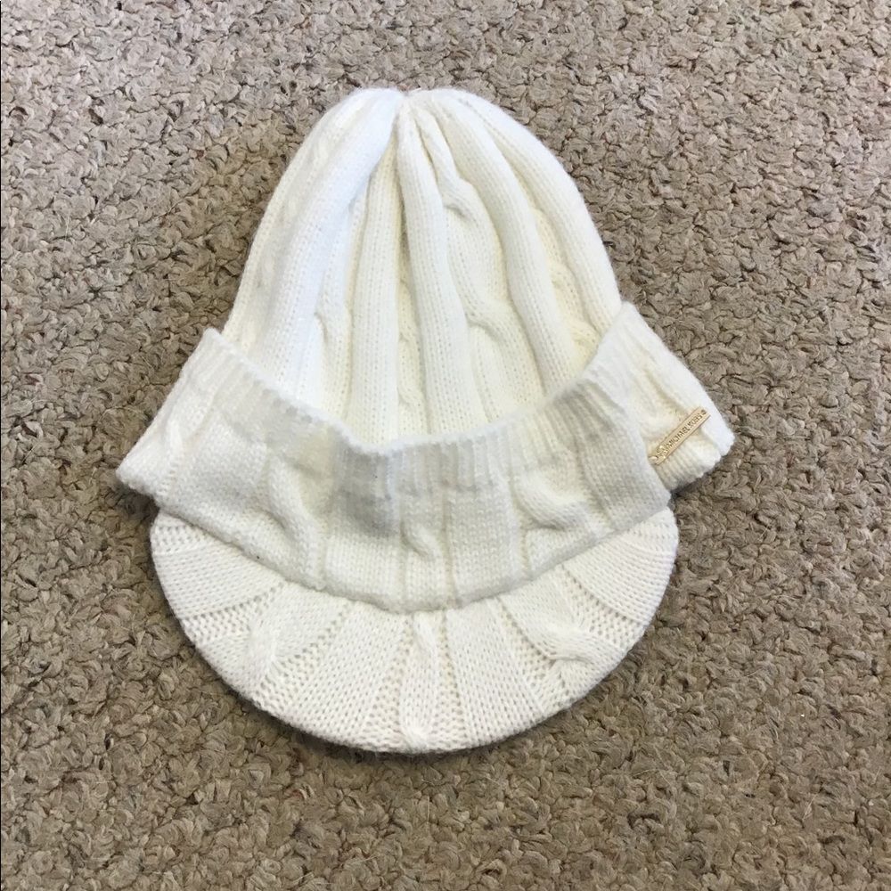 NWOT MICHAEL KORS Thermal cuff hat IVORY KNIT BEANIE CAP HAT